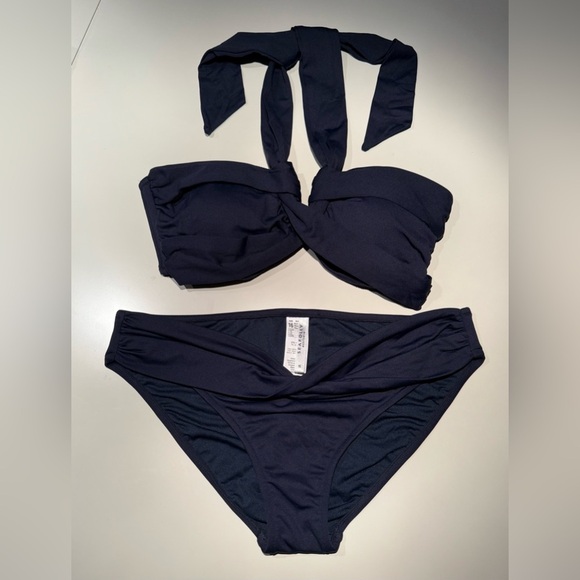 Seafolly Australia Goddess Twist Halter Bandeau Bikini - Picture 2 of 2